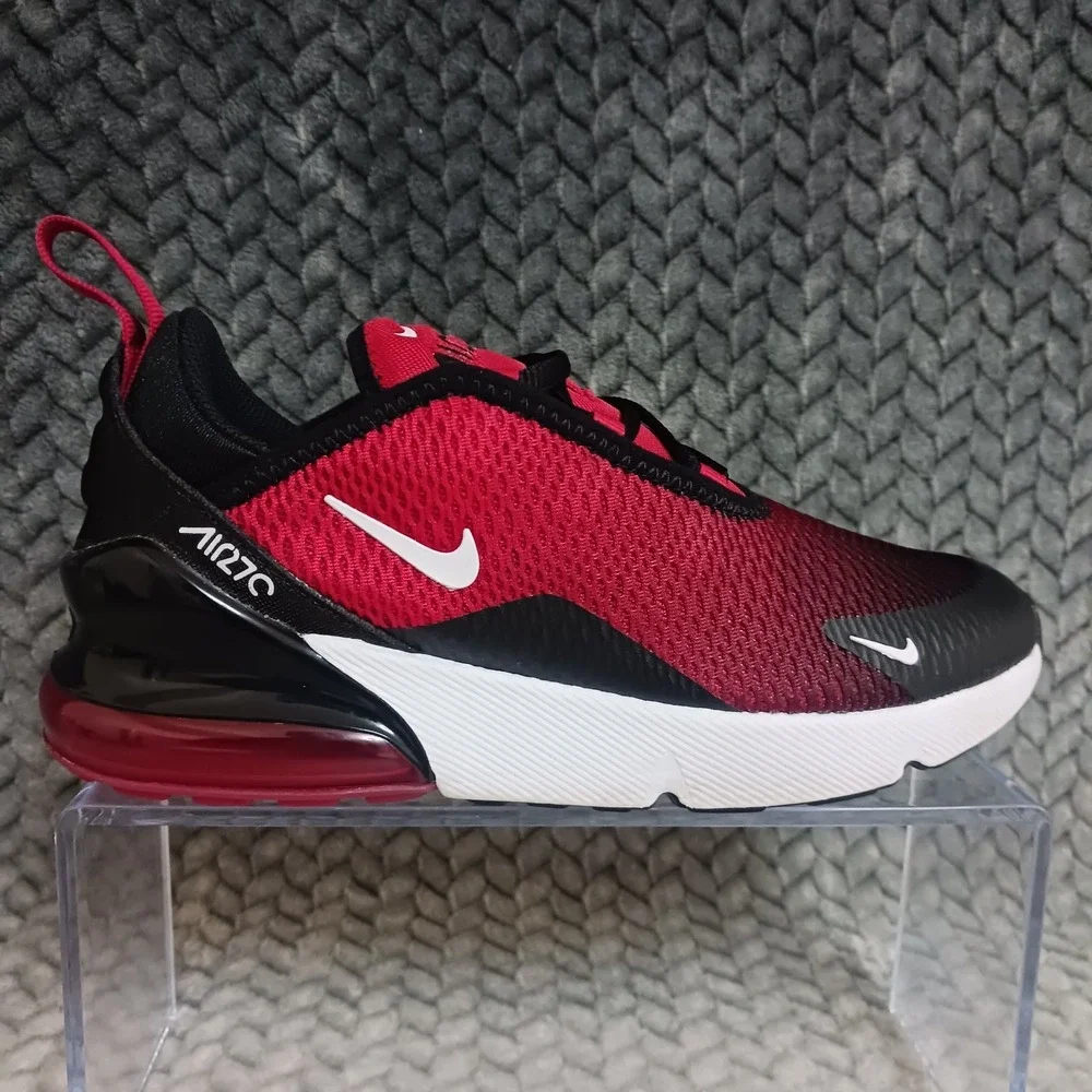 Nike Air Max 270 PS Gym Red Gradient Kid's Walking Running Sneakers Shoes Sz 3Y